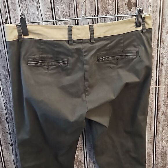 Vince Slim Straight Leg Ankle Pants with Contrast Tuxedo Stripes Sz. 8 - Picture 5 of 7